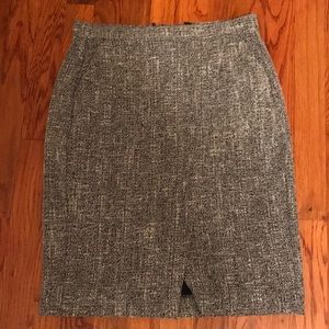 Asymmetrical knit skirt